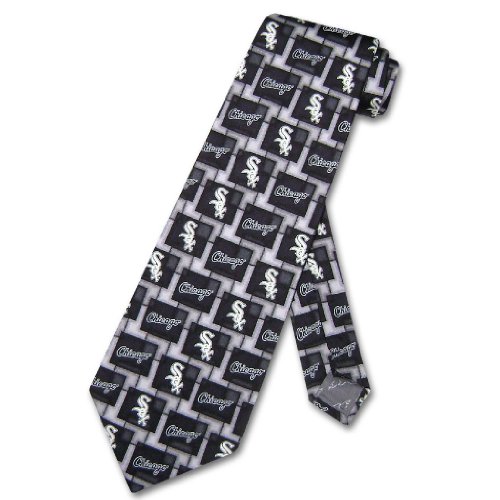 CHICAGO WHITE SOX SILK NeckTie MLB Baseball Men's Pattern Neck Tie