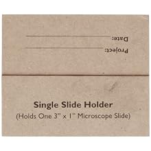 Heathrow Scientific HD9903 Heavy Cardboard Slide Mailer with Thumb Groove, 1 Place, 95mm Length x 40mm Width x 5mm Height (Pack of 25)