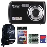 Buy Vivitar Vivicam V7022 7.1MP Black HD Digital Camera Plus 4GB Accessory Kit by Vivitar