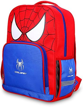 Rudilo Personalized Spiderman Backpacks for School Boys Book Bags Blue
