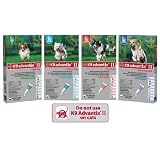 Bayer K9 Advantix II Flea and Tick Control for Dogs 11-20 lbs - 4 Pack