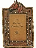 Decorative Vertical 3D Horse Head Theme With Horse Shoe And A Rope Edge Look 4X6