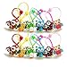 12Pcs Cute Owl Hair Holder Little Girl Hair Holder Colorful Owl Girl's Hair Rope Ponytail Kids Holder Elastic