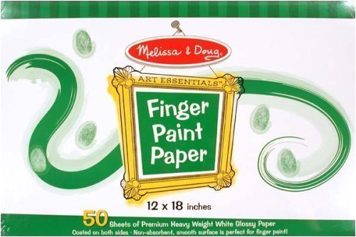 Childrens Toyshop  Toys : Melissa & Doug Finger Paint Paper Pad (12"x18")