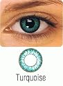 Cosmetic Non Perscription Color Contact Lenses 2 Tone - Turquoise