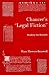 Chaucer's Legal Fiction: Reading the Records