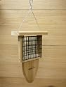 Kettle Moraine Cedar Single Cake Tail Prop Suet Bird Feeder with Hanging Cable