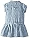 Calvin Klein Baby-Girls Infant Blue Denim Dress with Yellow Flowers Print