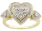 10KT .50CT DIAMOND HEART RING