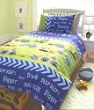 BOYS BLUE DIGGERS & TRUCKS SINGLE DUVET COVER BED SET