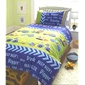 BOYS BLUE DIGGERS & TRUCKS SINGLE DUVET COVER BED SET