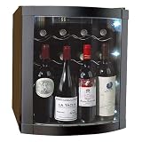 The Wine Enthusiast Vino-View 20-Bottle Wine Cellar - Black