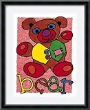 Bear Framed Art Print by Karen Gutowsky,12.4 in. x 15.1 in. Framed
