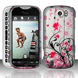 HTC Mytouch 4g Slide Accessory - Black vines & Pink Lotus Flower Design Pro ....