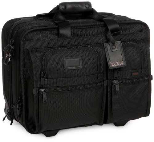 Tumi Alpha Wheeled Deluxe Brief With Computer Insert 026104DH,Black,one size