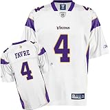Brett Favre Jersey: Reebok White Replica #4 Minnesota Vikings Jersey