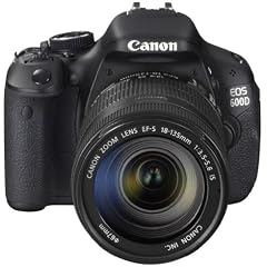 Canon EOS 600D SLR-Digitalkamera (18 Megapixel, 7,6 cm (3 Zoll) schwenkbares Display, Full HD) Kit inkl. EF-S 18-135mm 1:3,5-5,6 IS