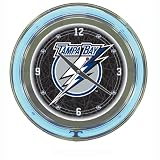NHL Tampa Bay Lightning 14-Inch Diameter Neon Clock