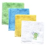 Luvable Friends Super Soft Washcloths, 4 Pack,