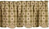 Pine Cone Lodge Kitchen Window Curtain Valance NEW