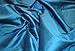 Horizon Blue Shantung Dupioni Faux Silk Fabric Per Yard