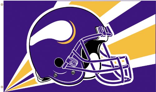 NFL Minnesota Vikings 3-by-5 Foot Helmet Flag