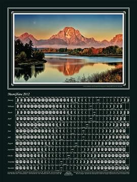 MoonShine Landscape Edition 2012, Moon Calendar with Daily Lunar Phases