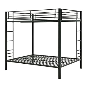 Dorel Home Products Full Over Full Bunk Bed, Black