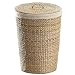WÄSCHEKORB WASSERHYAZINTHE MIT INLETT KORB 32x50CM