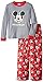 Mickey Mouse Little Boys Thermal Shirt with Printed Pant Pajama Set