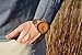 GEN Bamboo LeGENd Men's Wooden Bamboo Watch in Brown with Genuine Leather Strap (Japanese Quartz)