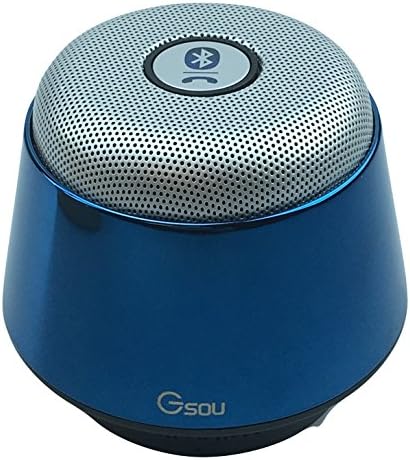 Gsou U180 Curve Bluetooth Speaker Ultra Portable Wireless Full 360 Degree Sound Built in Speakerphone for iPhone iPad and smart phones (Blue)