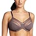 Lilyette Women's Enchantment 3-Section Unlined Minimizer Underwire Bra, Rum Raisin/Rose Creme, 34D