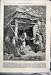 1860 Village Smithy Mother Baby Horse Birds Old Print