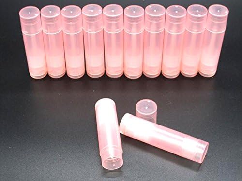 Syarin 10 pcs DIY Empty lipstick Lip Balm Makeup Dispenser Container Hollow Tube Bottle (Pink)