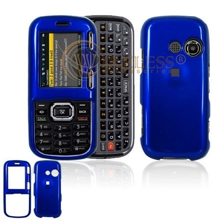 LG Rumor2 LX265 Cell Phone Solid Dark Blue Protective Case Faceplate Cover