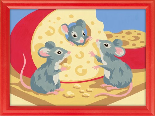 Childrens Toyshop  Spielwaren : Ravensburger 29665 - Malen nach Zahlen, Käseparty, 18x13 cm