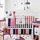 My Baby Sam 4 Piece Ahoy Mate Crib Bedding Set