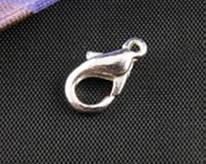 Shipwreck Beads Base Metal Alloy Lobster Clasps, 6 by 12-1 2 mm, Silver, 100-Pack by Shipwreck Beads
