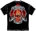 Firefighter T-Shirt Red Tribute High Honor Firefighter Black
