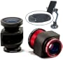 Olloclip 3-in-1 Fisheye, Macro, Wide Angle Lens Kit For the Apple iPhone 5 (Red) and a iPhone Tripod adapter with 1/4x20 Standard Tripod Thread