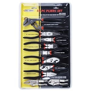 Click here to buy KR Tools 10173 10-Piece Pliers Set.