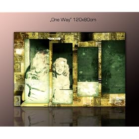 Image Photo sur toile (one_way_120x80cm) Tableau abstrait quatre pi�ces Art Tableaux pour le mur, encadr�s, pr�ts � poser, tout les images sur ch�ssis g�ant bois v�ritable D�coration de la Maison