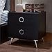 Acme Furniture 97338 Elms Nightstand, One Size, Black