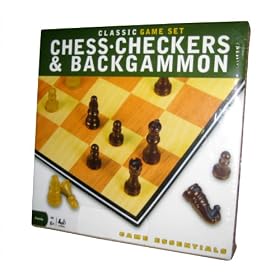 Chess Checkers and Backgammon Set by Cardinal Industries