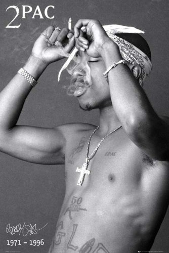 Empire 488770 2Pac - Smoke Oldschool Hip-Hop Rap Musik Poster Druck - Gr&ouml;sse 61 x 91.5 cm Preisvergleich