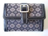 Nine West City Signs Tri-fold Wallet (Black/Natural)
