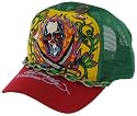 ED HARDY by Christian Audigier Mens Womens Unisex Trucker Hat Cap Tattoo Two Swords Yellow OSFA