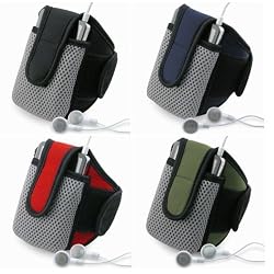 SportBand with case for iPod Classic, Touch, Video, Microsoft Zune, & Creative Zen Vision: M w/ LCD Screen Protector, 4 Color Variations