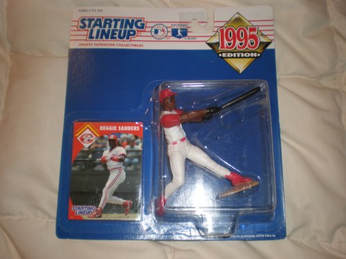 1995 Reggie Sanders MLB Starting Lineup Figure: Cincinnati Reds